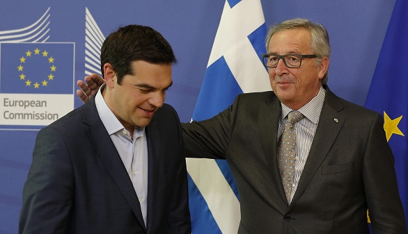 Alexis Tsipras and Jean-Claude Juncker: Still friendly after all these months